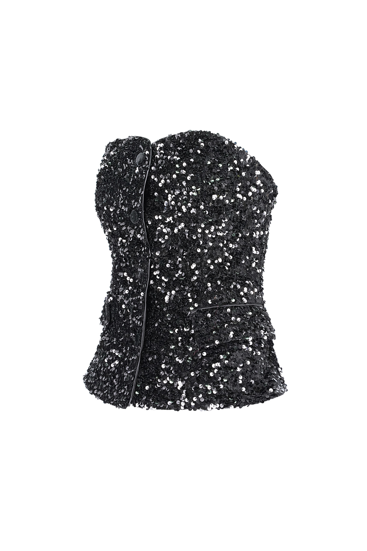 Glitter Corset Top - Black h5 Picture10