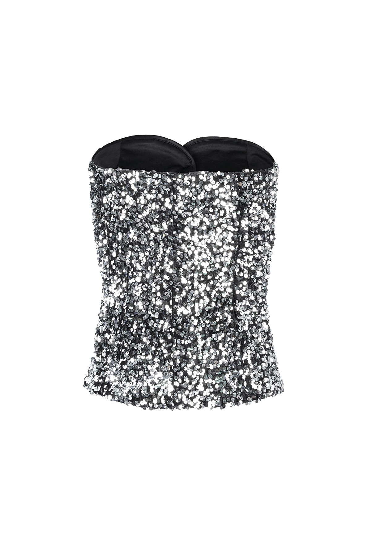 Glitter corset top - Silver color h5 Picture11