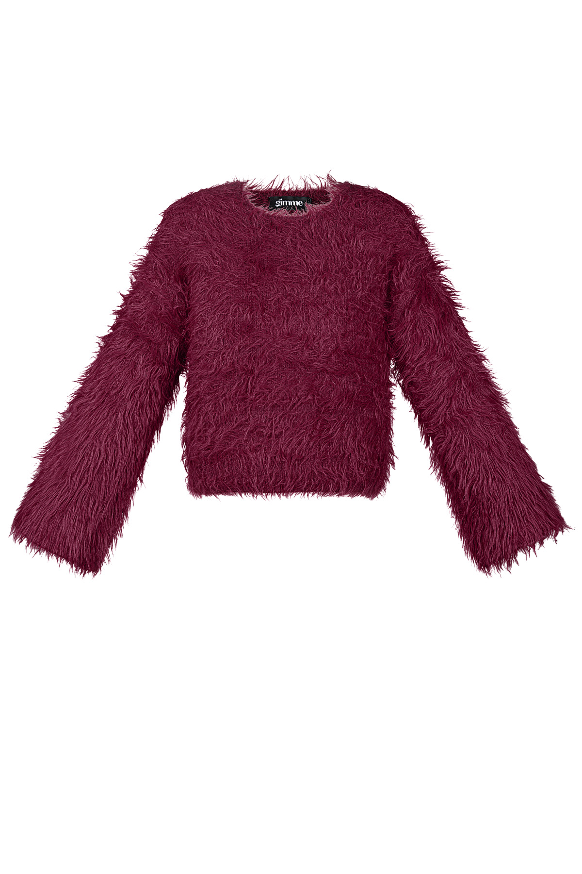 Fluffy finesse top - Burgundy h5 