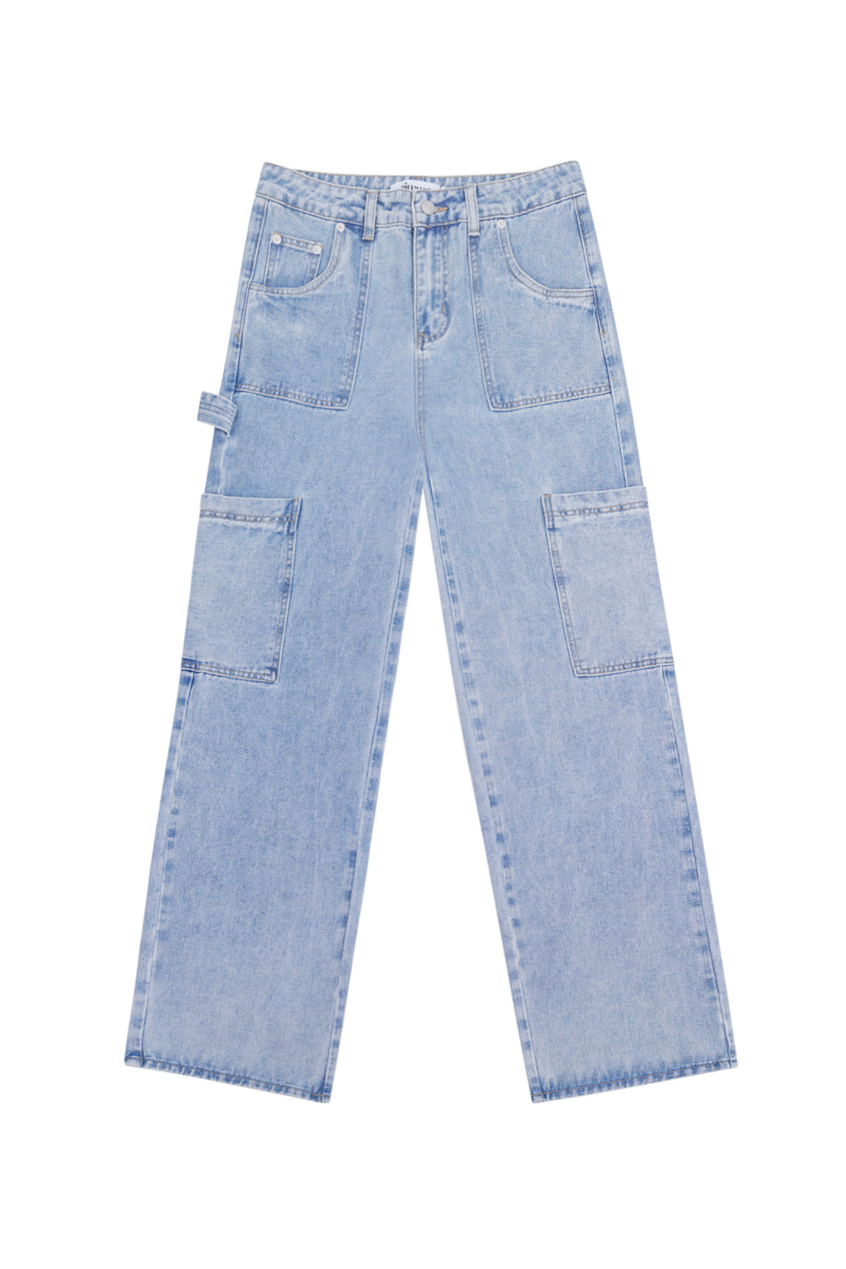 Jeans cooler Girl-Schnitt - Blau h5 