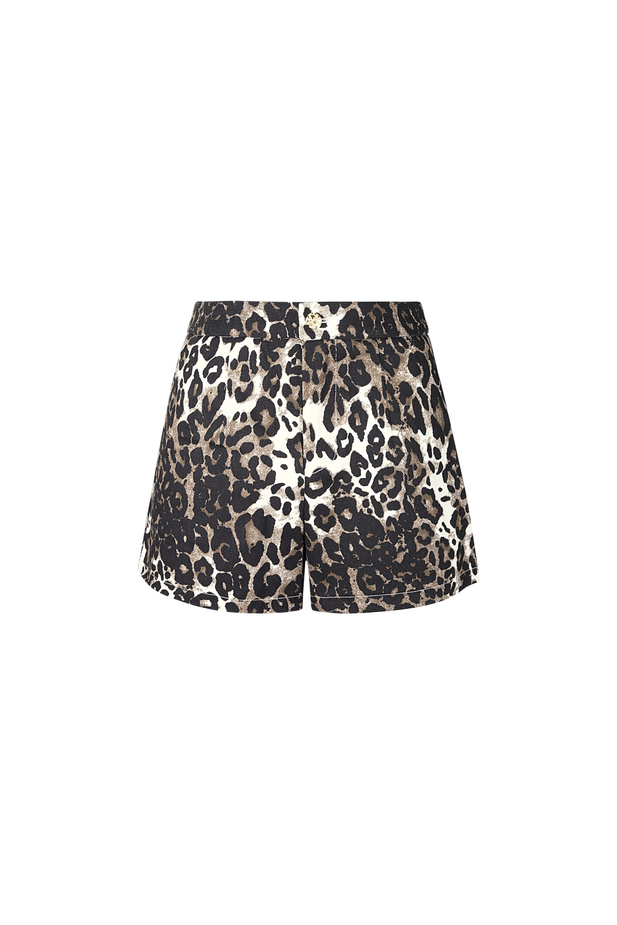 Leopard print shorts - Brown