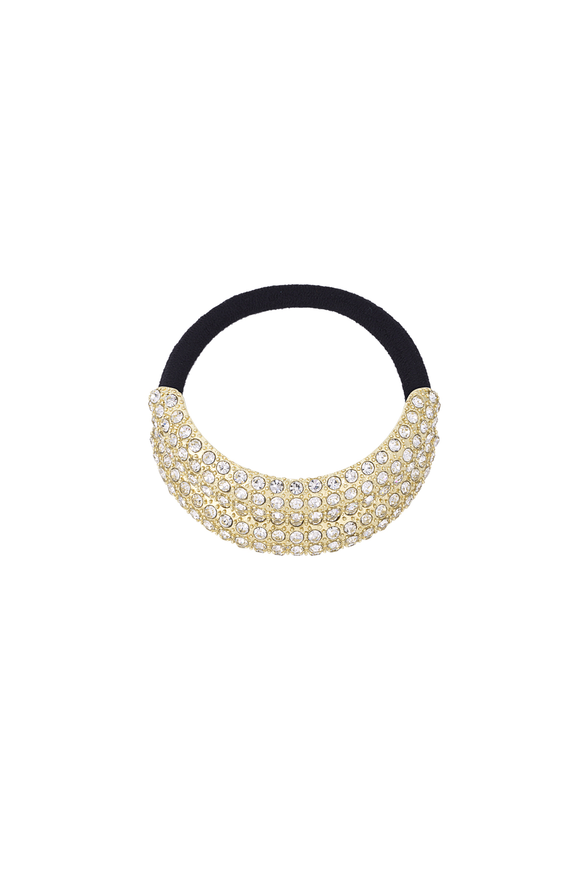 Elegant spark hair elastic - Gold color h5 