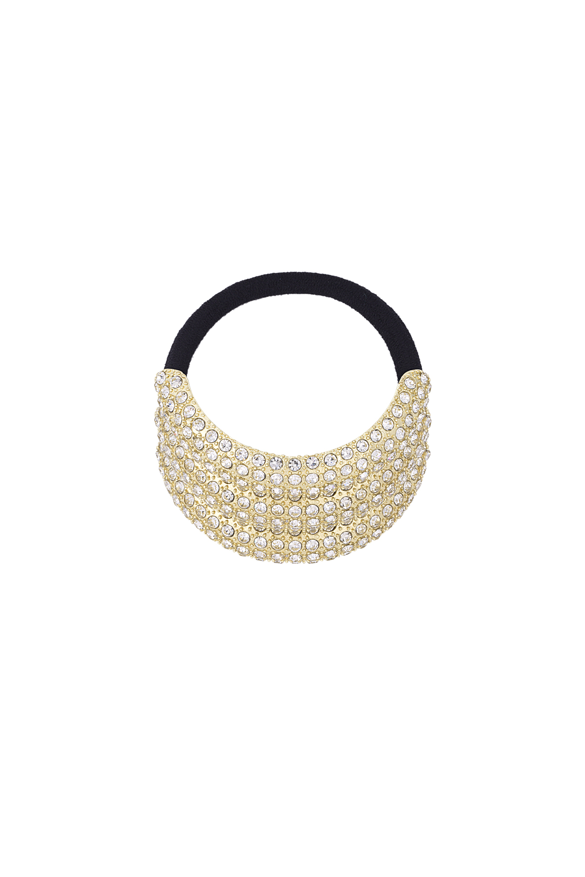 Elegant glow hair elastic - Gold color h5 