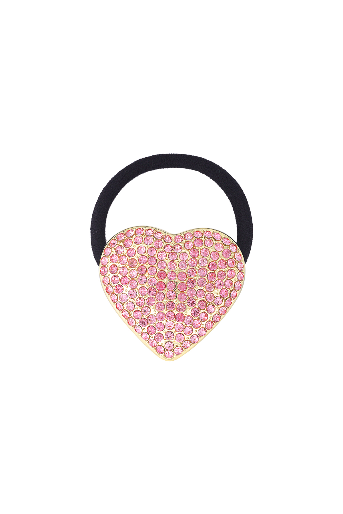 Shimmer of love hair elastic - Pink & gold color