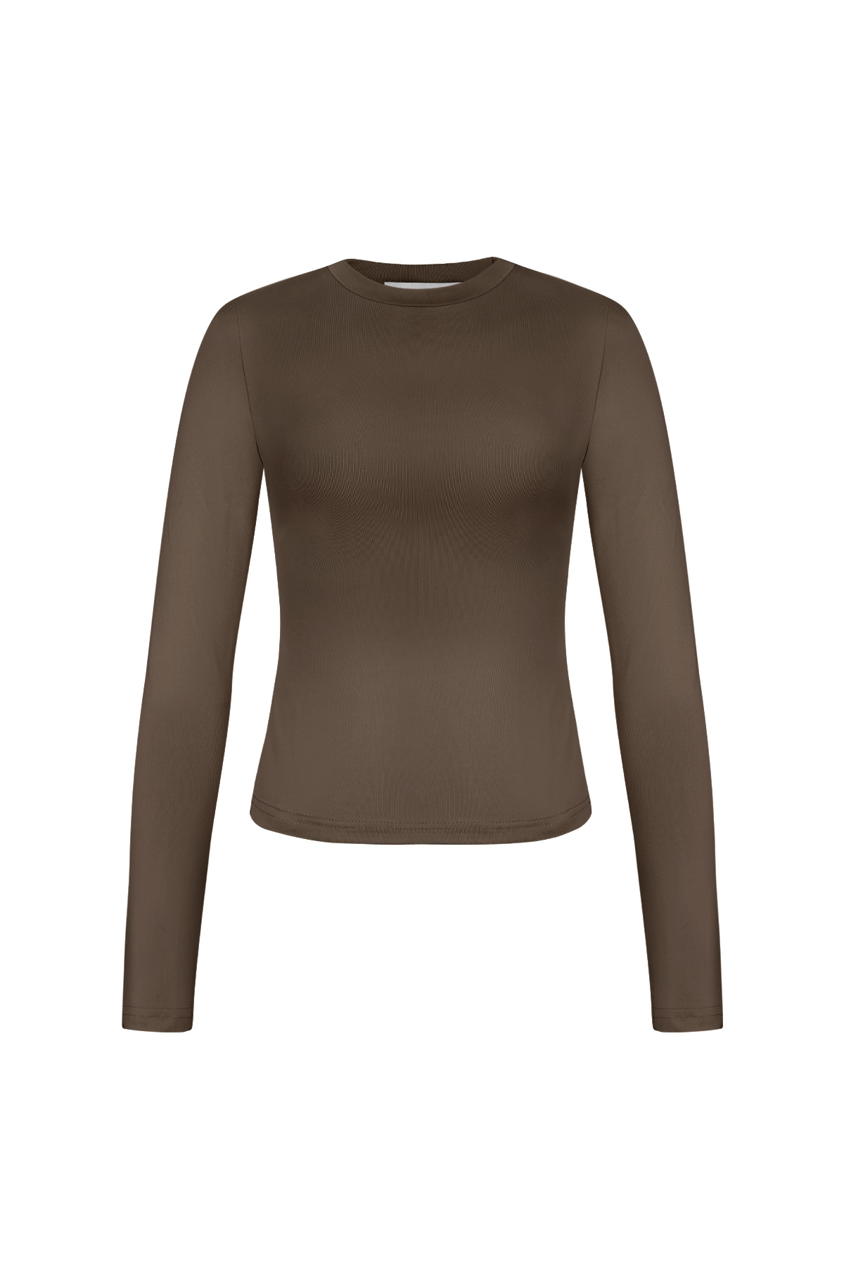 Everyday fit longsleeve high neck - Brown 2