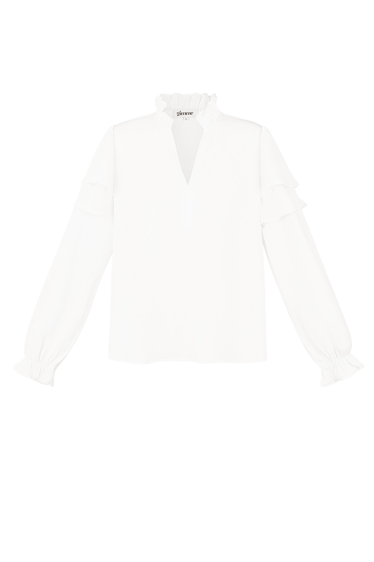 Ruffle blouse - White 2