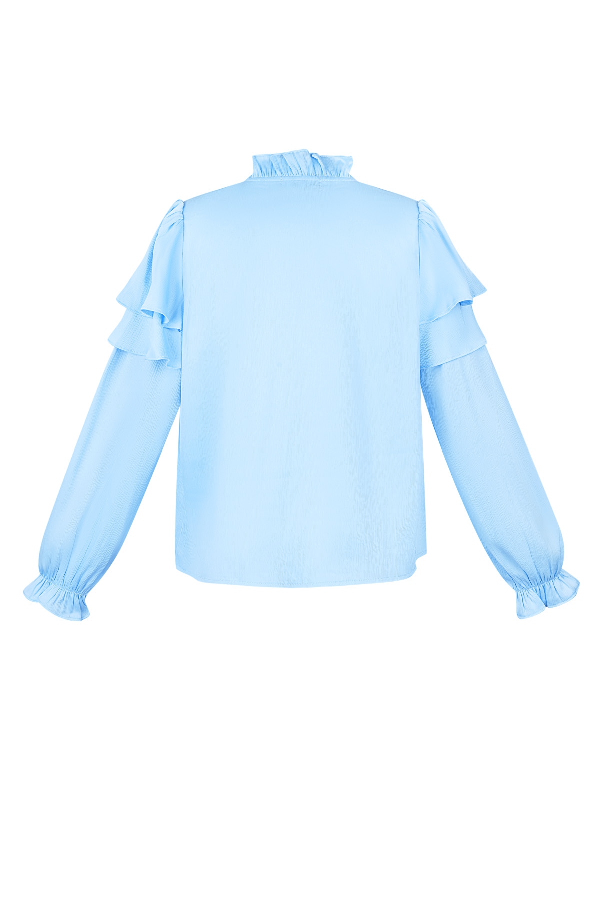 Ruffle blouse - Blue h5 Picture7