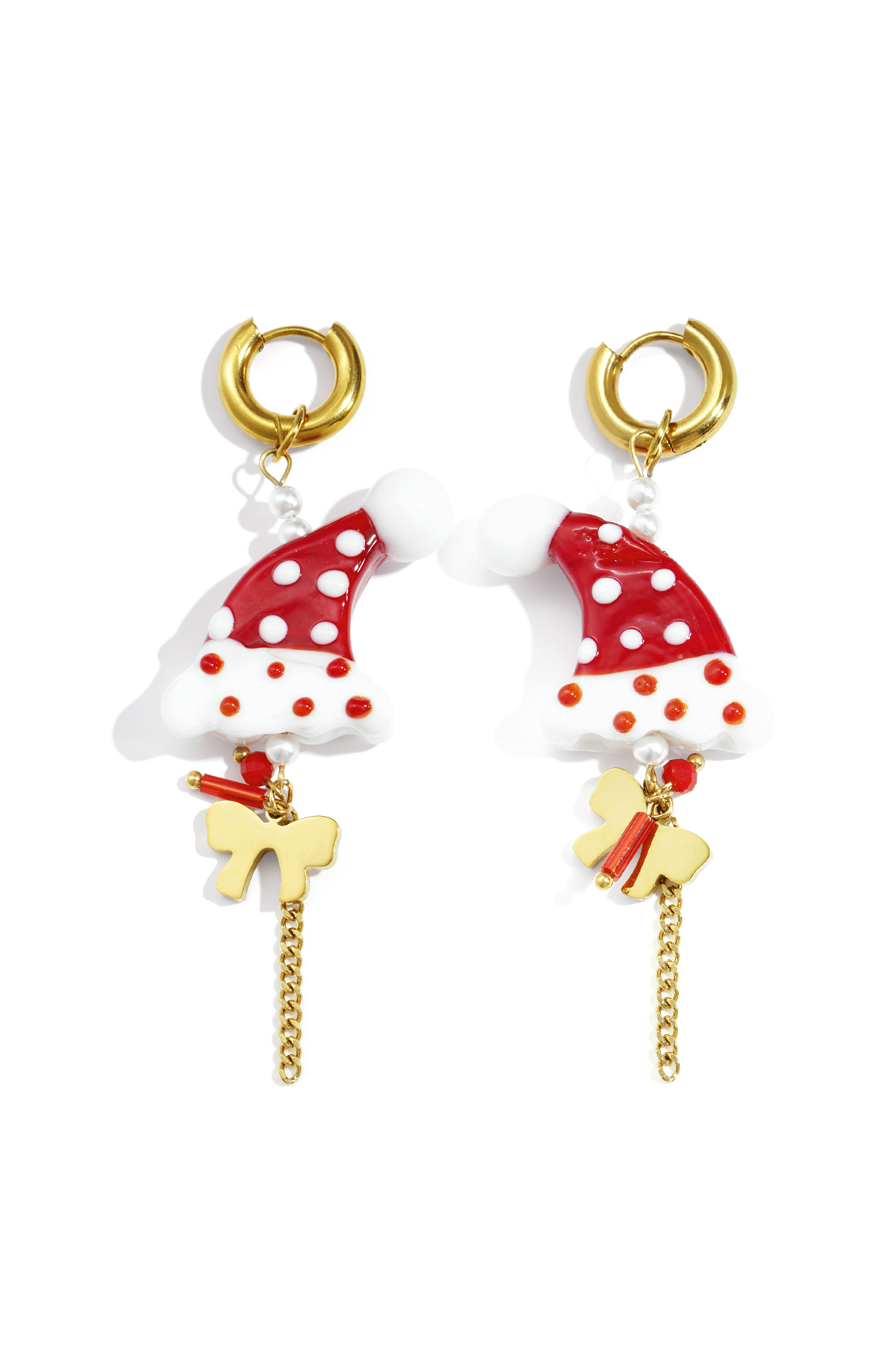 Stainless Steel Drop Earrings Cartoon Casual Christmas Simple Series Women's jewelry 2