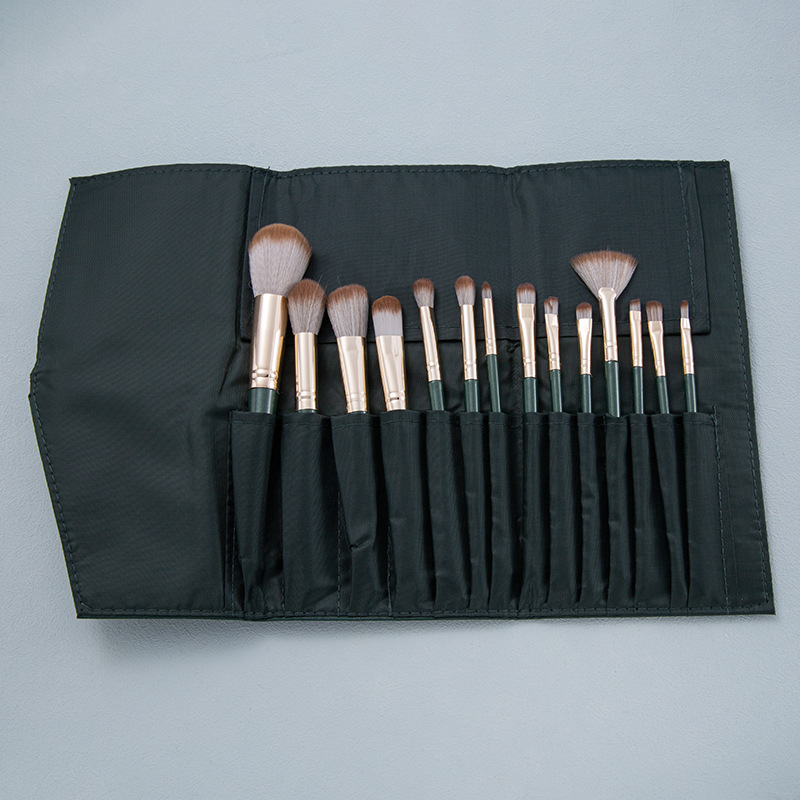 1 set unisex make-up kwasten met tas 2