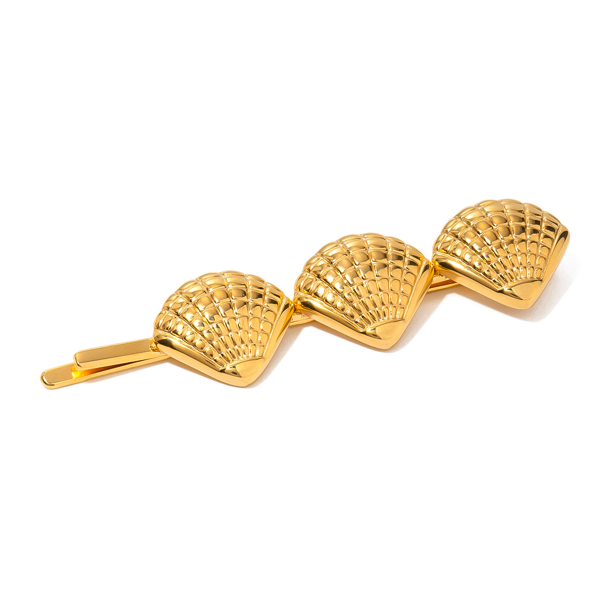 Fermagli per capelli da donna in acciaio inossidabile placcato oro 18K, stile tartaruga, serie semplice, 1 pezzo h5 Immagine6