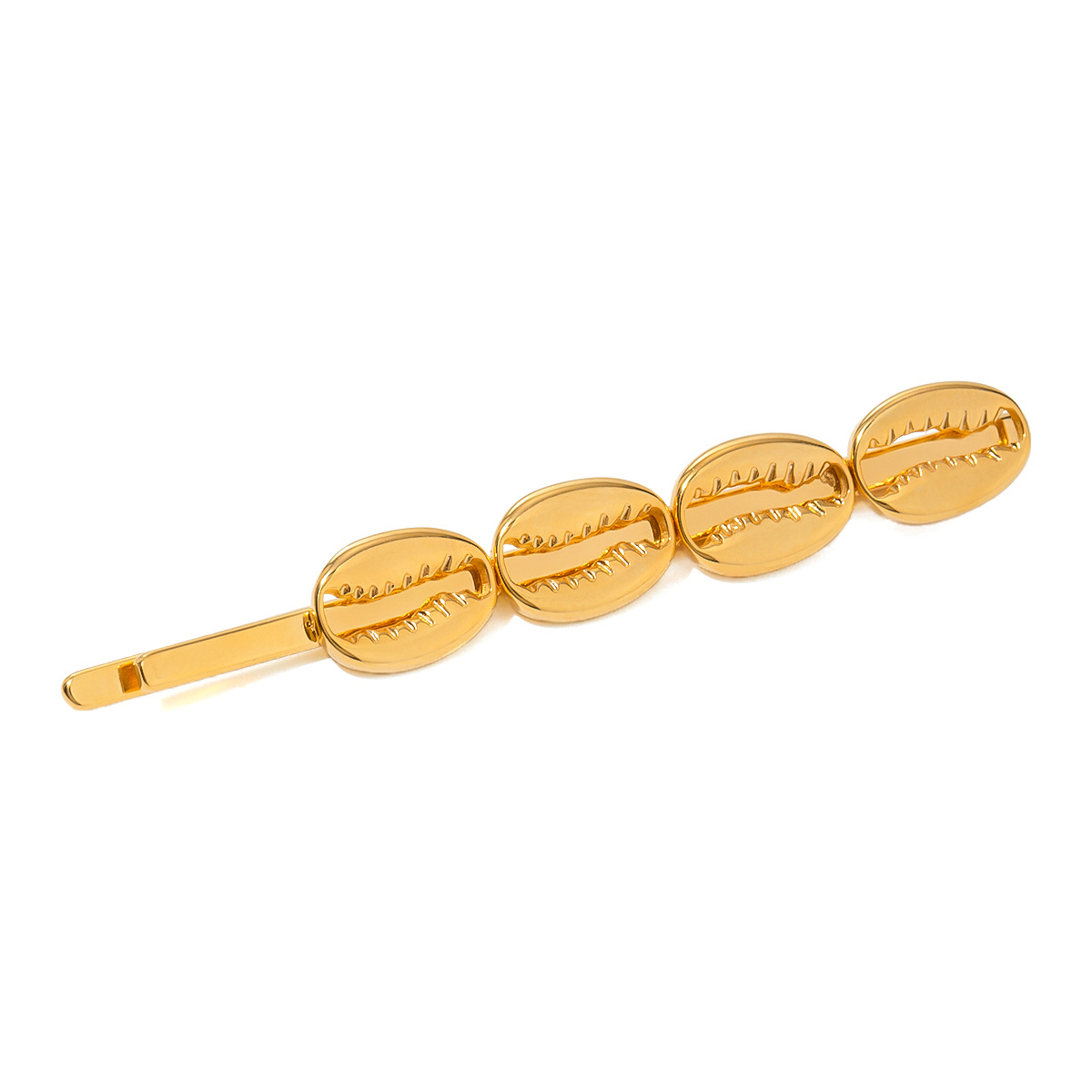 Fermagli per capelli da donna in acciaio inossidabile placcato oro 18K, stile tartaruga, serie semplice, 1 pezzo h5 Immagine6