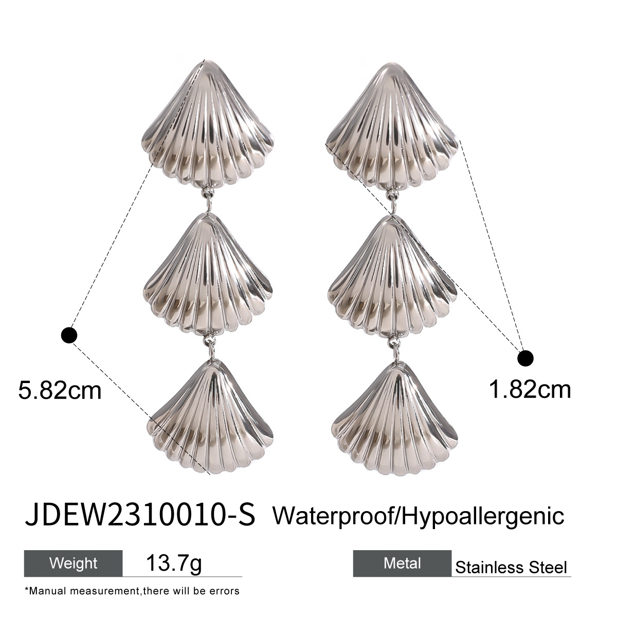 1 paar Simple Series Simple Turtle roestvrijstalen dames oorbellen h5 Afbeelding2