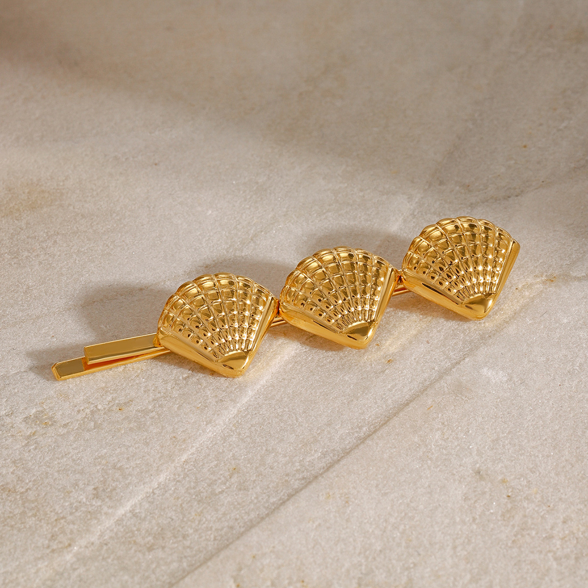 1 Piece Simple Series ins style Turtle Stainless Steel 18K Gold Plated Women's Hair Clips h5 Picture4