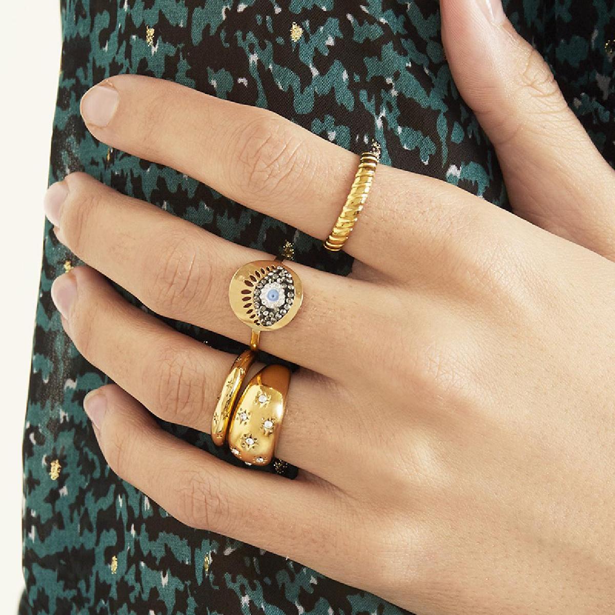 Anillo Diamante Flores h5 