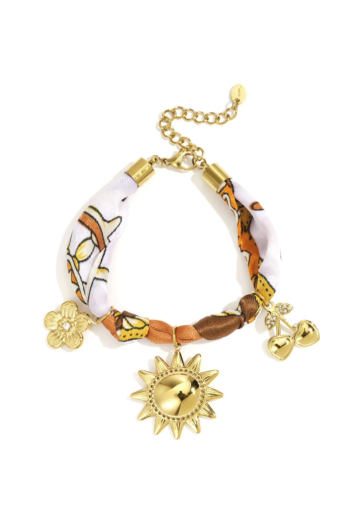 Stainless Steel Charm Bracelets Flower Casual Daily Simple Series Women's jewelry