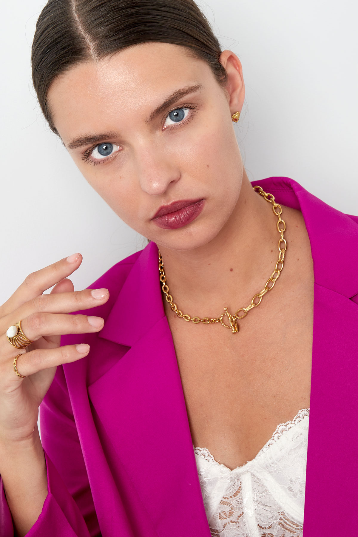 link chain 2 sizes with round closure Picture3