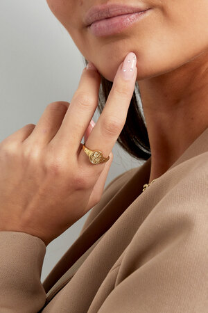 Ring flower one size - gold h5 Picture3