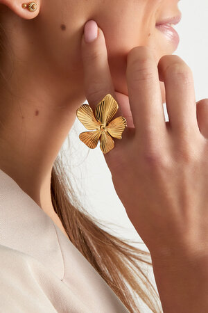 Ring large flower - gold h5 Picture2