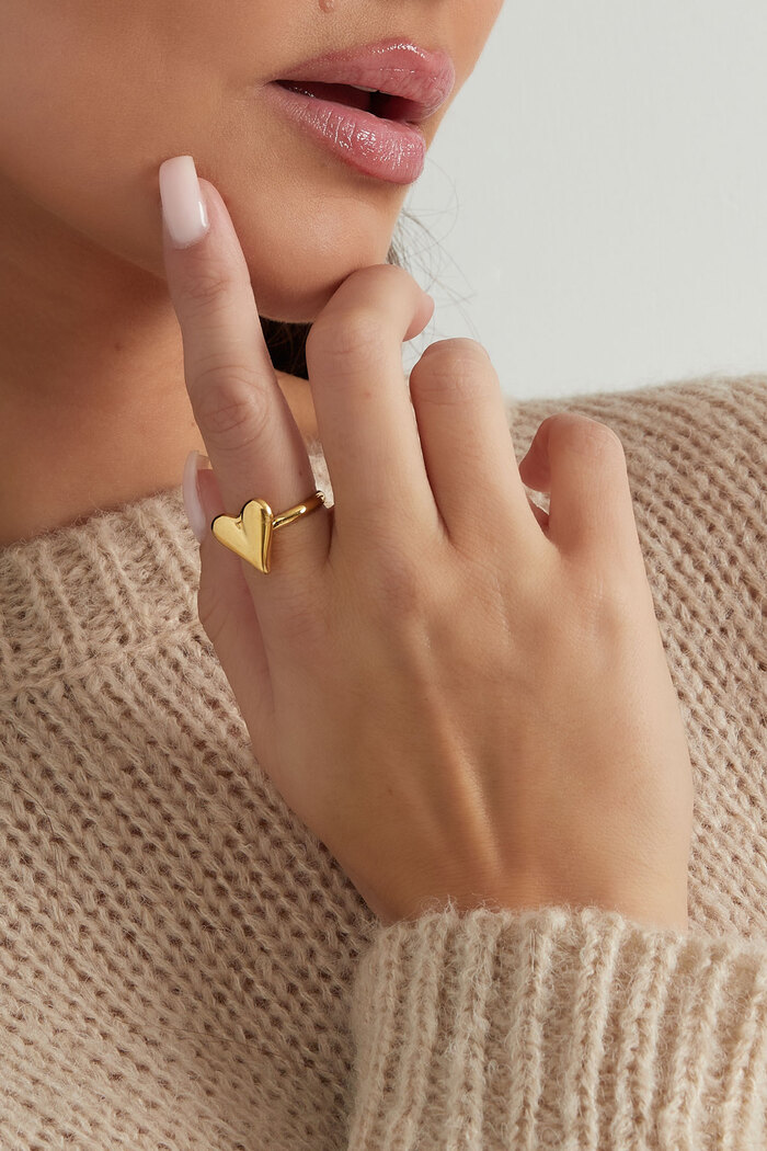 Classy heart ring - gold Picture2
