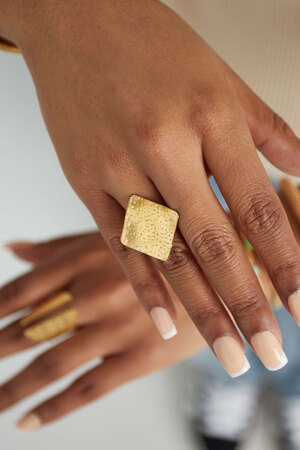 Vintage-Statement-Ring Diamant – Gold h5 Bild2
