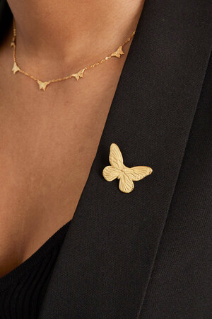 Broche Papillon - Or h5 Image2