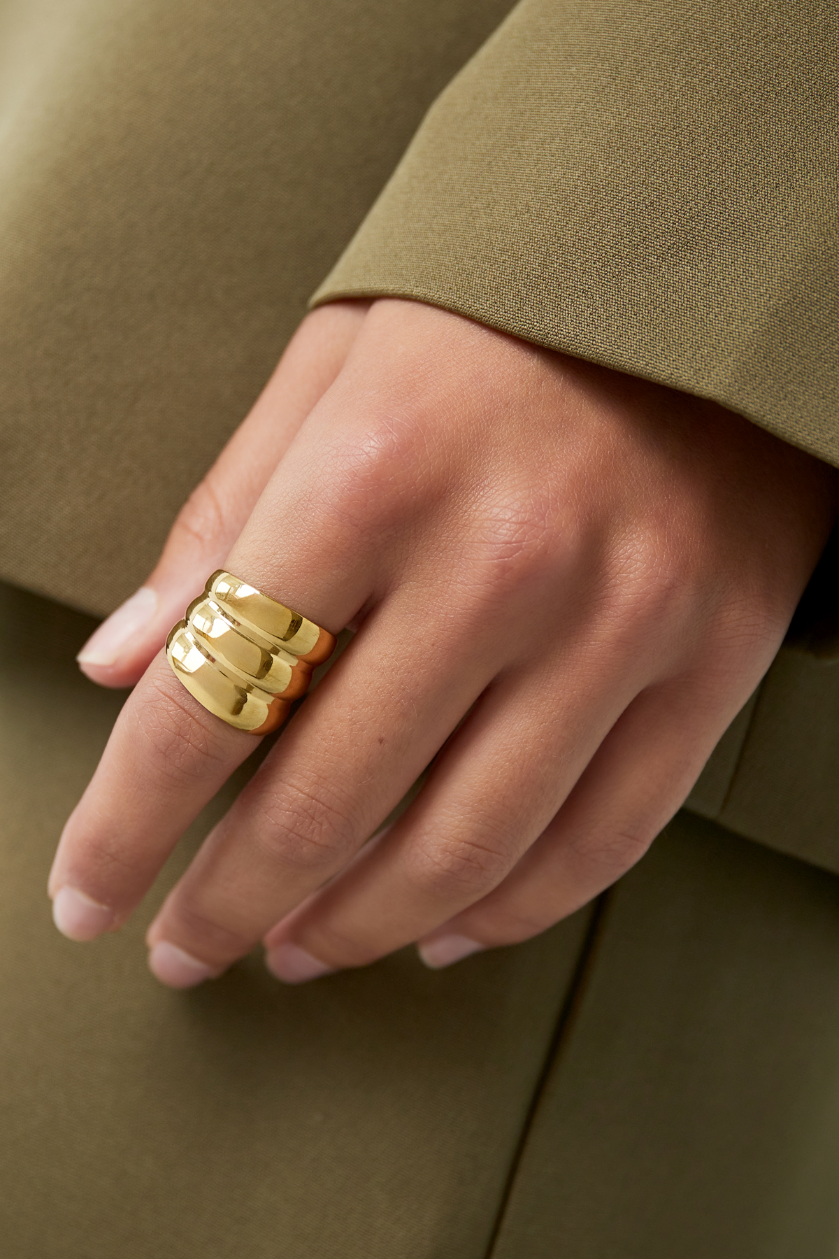 Bague Trois en une rangée - argent Image2