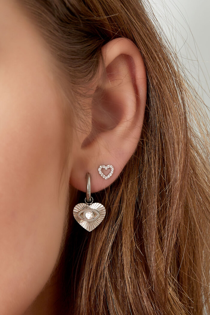 Ear stud heart - gold Copper Picture3