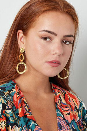 Earrings statement rings - gold h5 Picture2