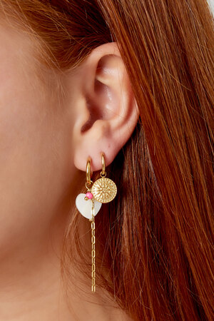 Earrings round coin - gold h5 Picture3