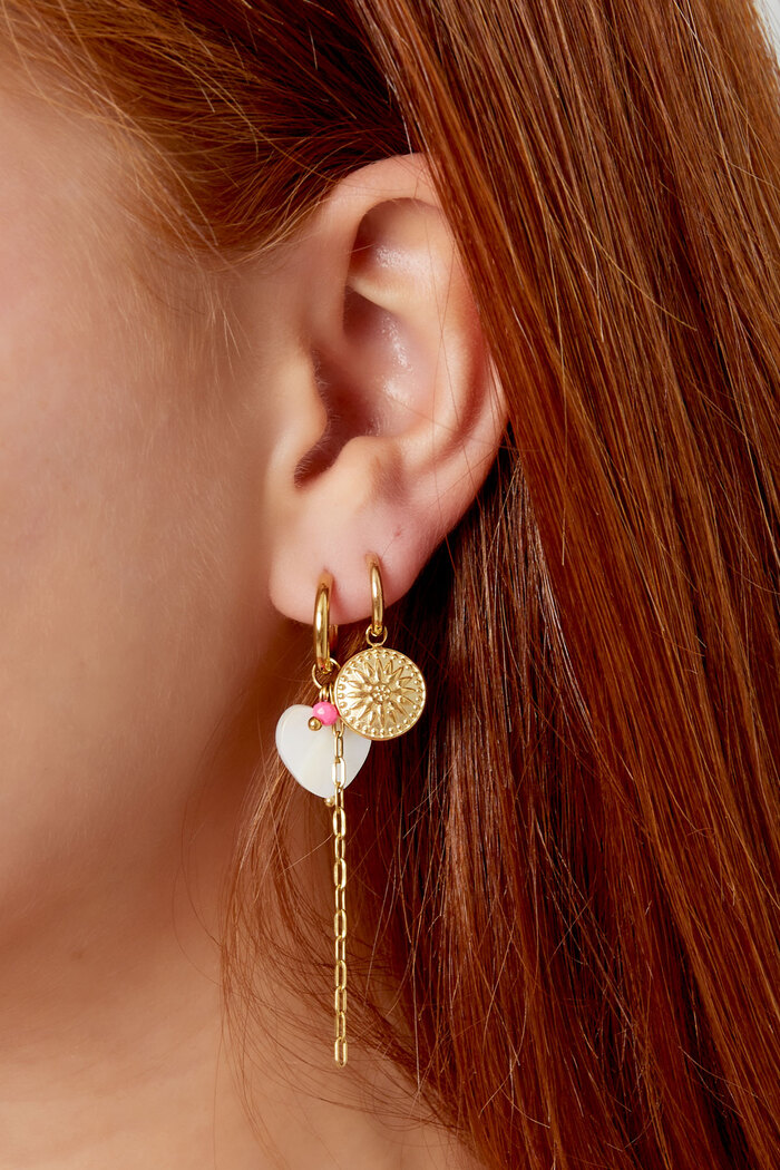 Earrings round coin - gold Picture3