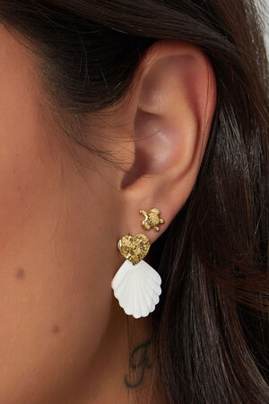 Boucles d'oreilles tortue - argent h5 Image3