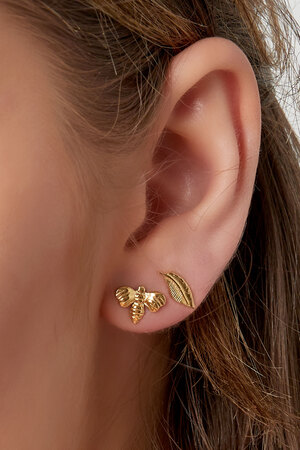 Ear studs bee - gold h5 Picture3
