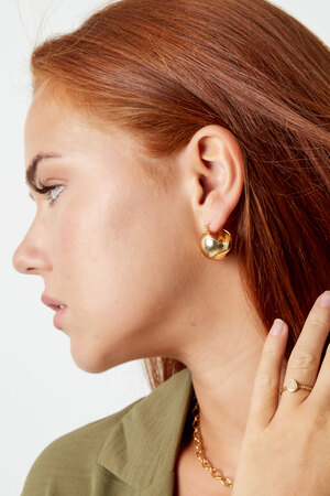 Earrings sphere - gold h5 Picture3