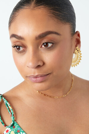 Ear stud statement cheerful - gold Copper h5 Picture2