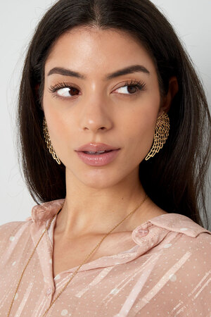 Earrings wings - gold h5 Picture2