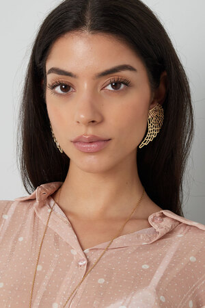 Earrings wings - gold h5 Picture4