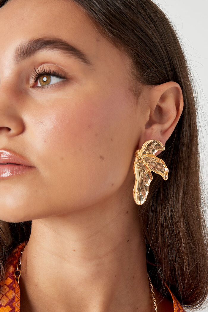 Earrings asymmetrical look - gold Alloy Picture3