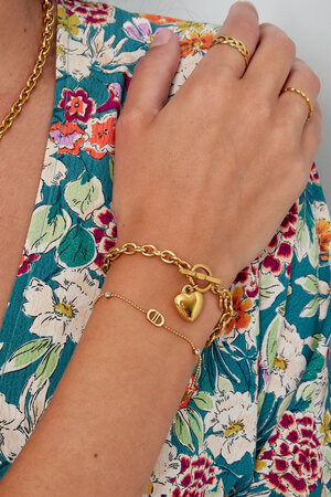 Bracelet logos and stones - gold h5 Picture3