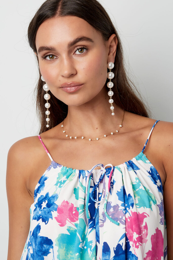 Pendientes guirnalda de perlas - Perlas de oro Imagen3