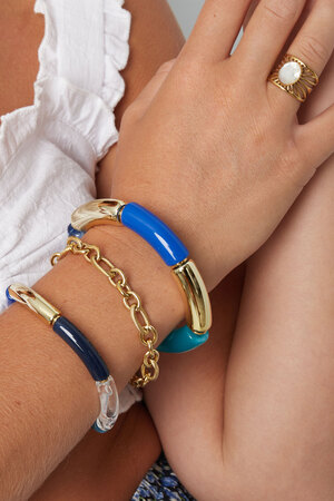 Link bracelet different links - silver h5 Picture2