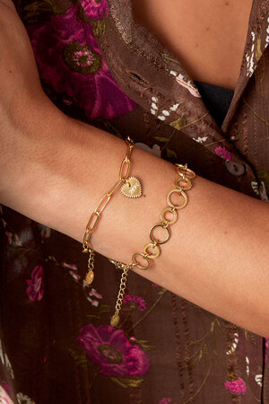 Link bracelet love - gold h5 Picture2