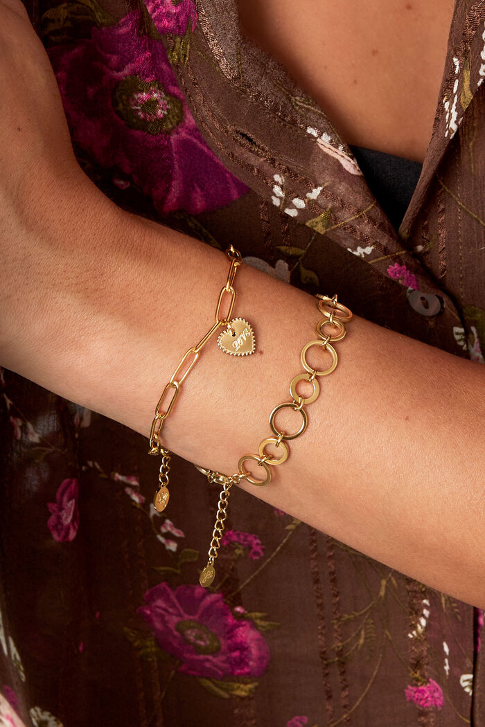 Bracelet lien love - or Image2