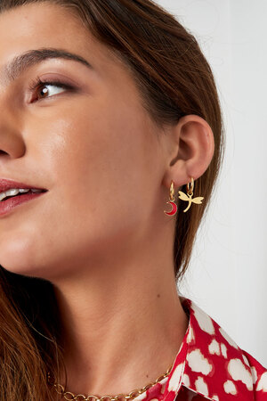 Earring moon - gold h5 Picture2
