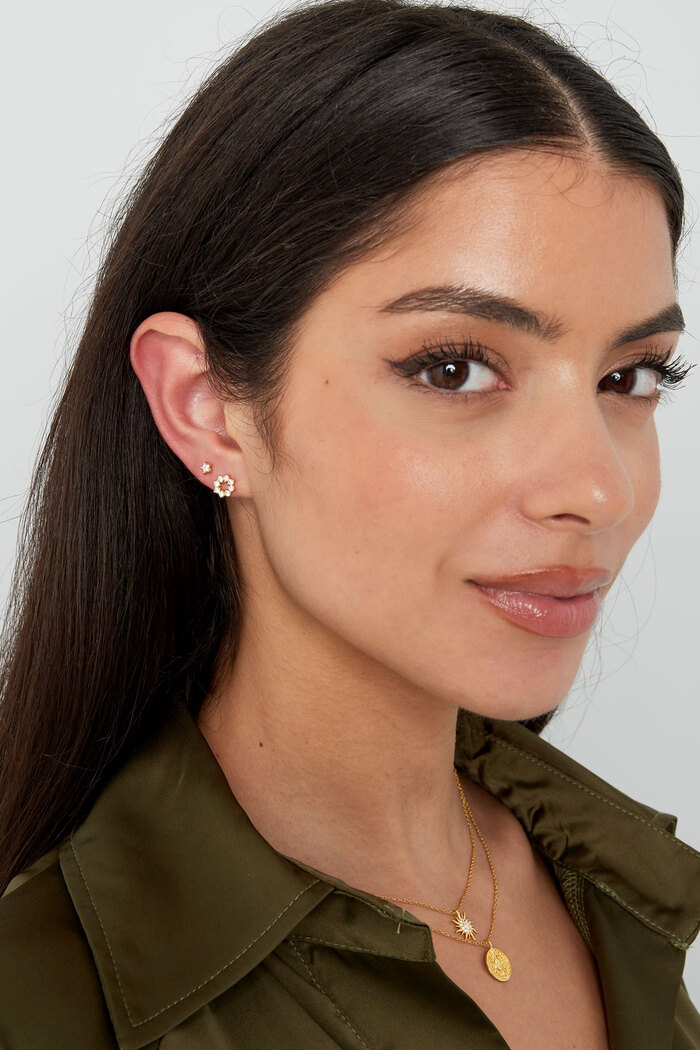 Flower stud earrings - 925 silver Picture2