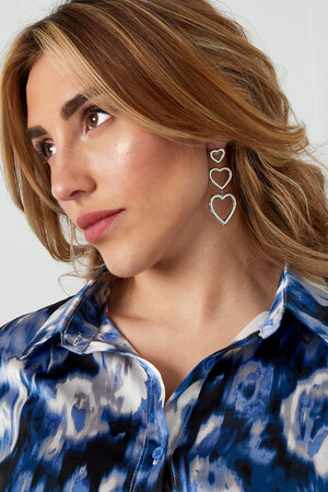 Earrings heart power - gold h5 Picture2