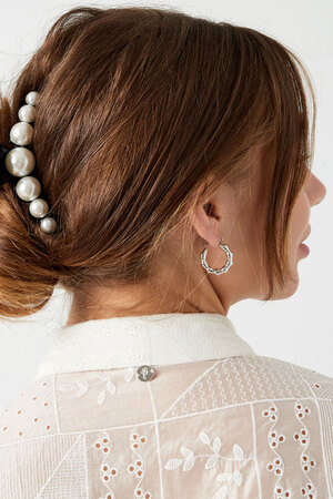 Boucles d'oreilles bulle esthétique - argent h5 Image4