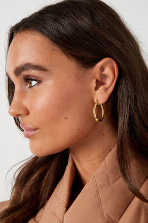 Earrings angular - gold h5 Picture3