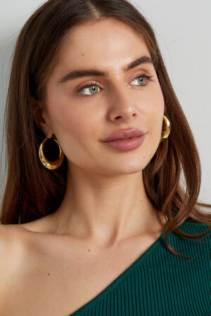 Aesthetic earrings - gold h5 Picture4