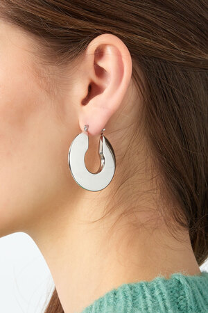 Earrings mega circle - gold h5 Picture3