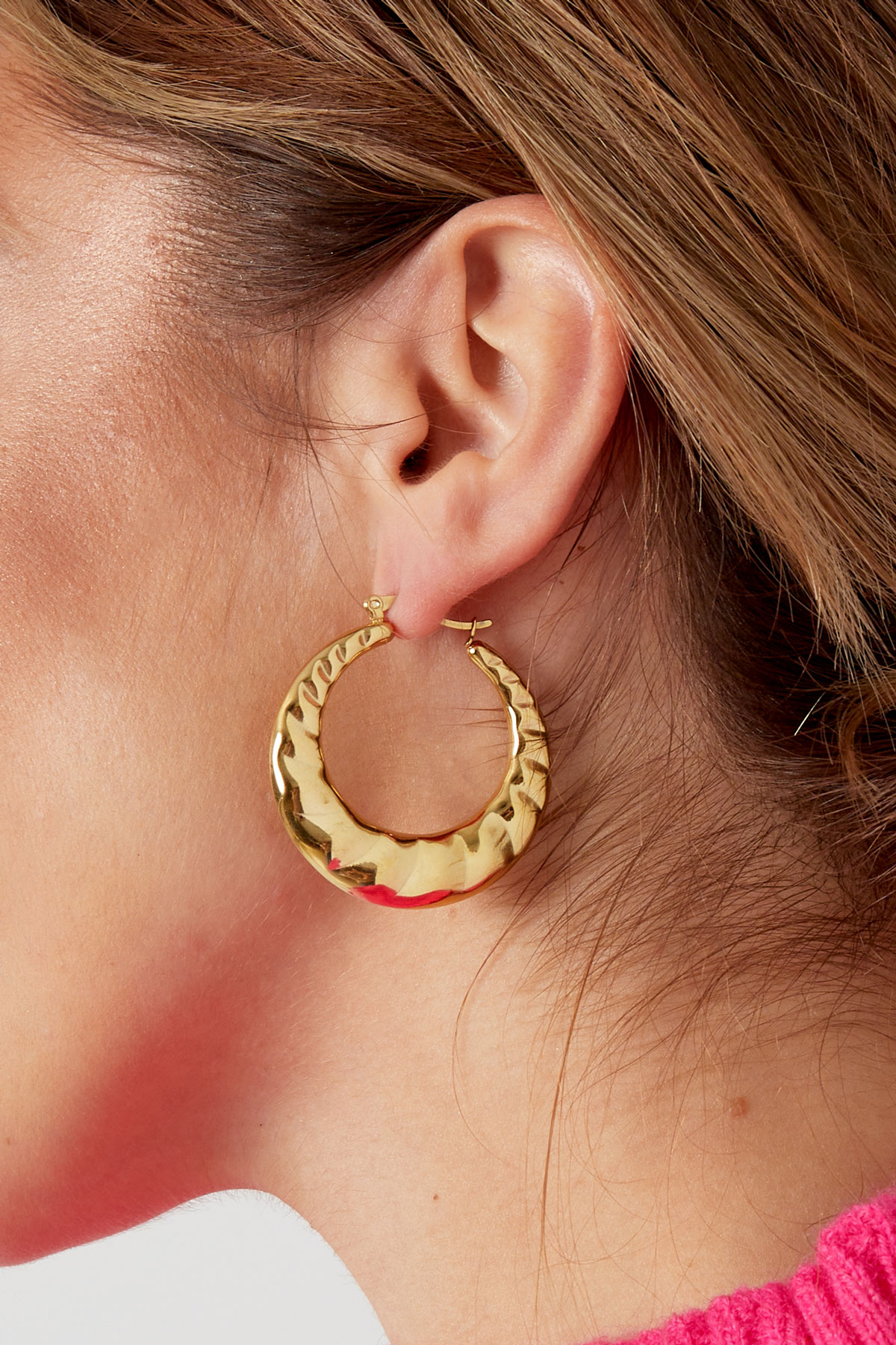 City earrings with a twist - gold Picture3